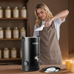 VEVOR Wax Melter for Candle Making, 5.3 Qts, Fast and Even Heating, with Easy Pour Spout and Temperature Control