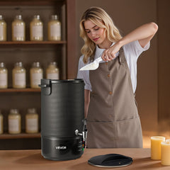 VEVOR Wax Melter for Candle Making, 8.5 Qts, Fast and Even Heating, with Easy Pour Spout and Temperature Control