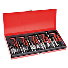 VEVOR Helicoil Thread Repair Kit, 166-Piece Metric HSS Drill Helicoil Repair Kit, M5 M6 M8 M10 M12 Heli Coil