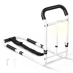 VEVOR Bed Rails for Elderly Adults 200LBS Loading Bed Side Assist Rail, with Motion Sensor LED Light, Adjustable Height