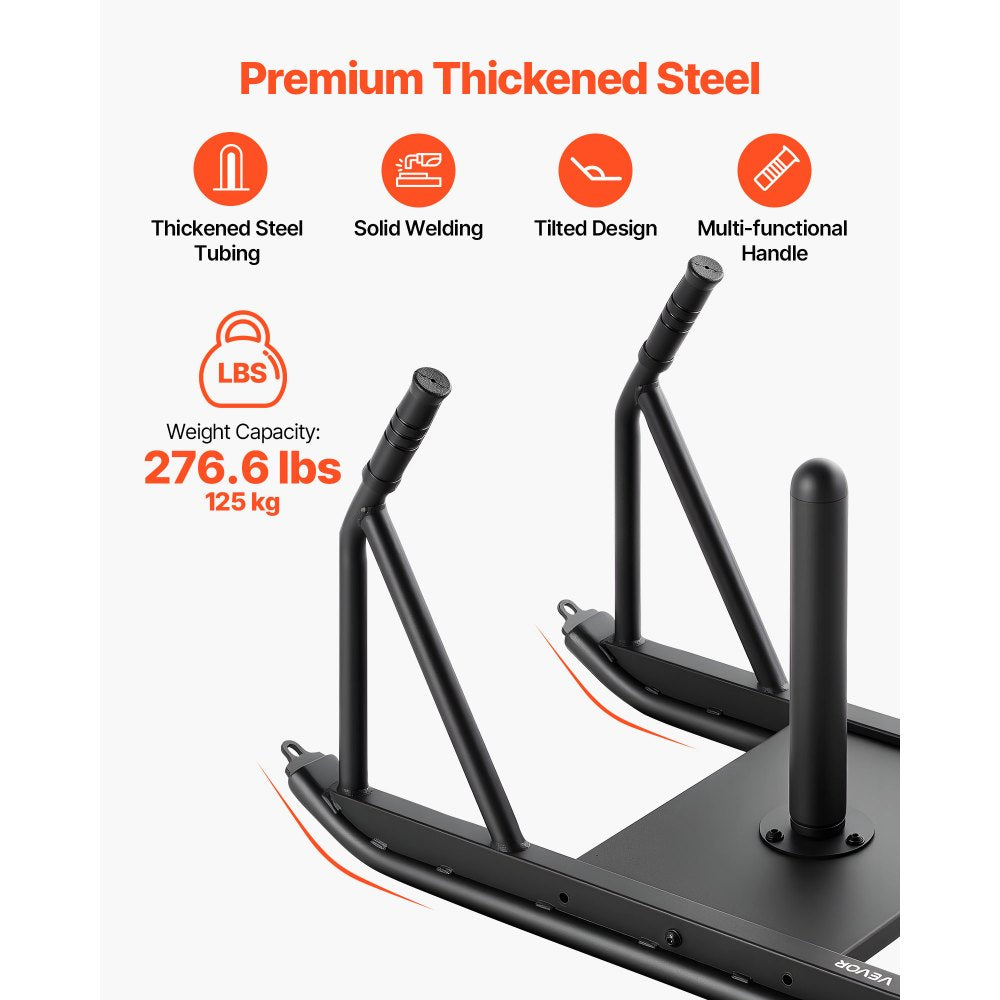 VEVOR Weight Sled, Steel Power Sled, Fitness Strength Training Sleds for Athletic Exercise Speed Improvement, Workout