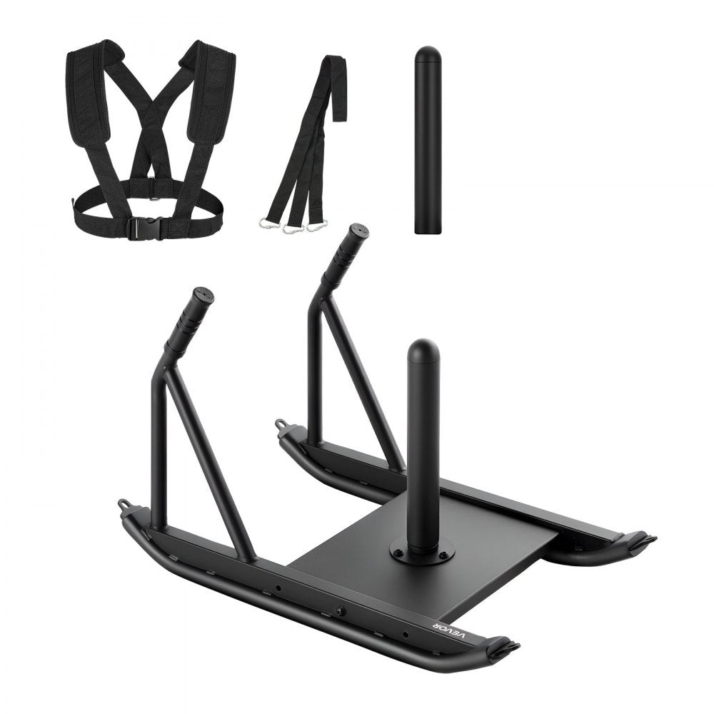 VEVOR Weight Sled, Steel Power Sled, Fitness Strength Training Sleds for Athletic Exercise Speed Improvement, Workout