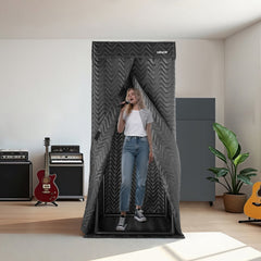 VEVOR 6.56 ft Portable Vocal Booth Recording Booth with Travel Bag for Voiceovers