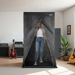 VEVOR 6.56 ft Portable Vocal Booth Pro-Grade Recording Studio for Echo-Free Vocals - Pro Size