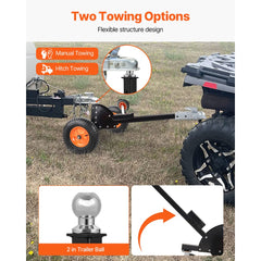 Heavy-Duty Trailer Dolly, 1500lbs Tongue Weight Capacity, 2 in 1 Trailer Mover with 2 in Ball, 16 in Pneumatic Tires