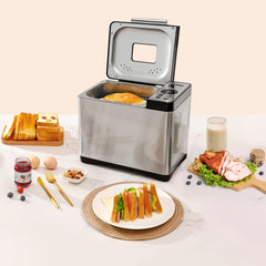 VEVOR Bread Maker, 19-in-1 2LB Dough Machine, Nonstick Ceramic Pan Automatic Breadmaker with Gluten Free Setting, Whole