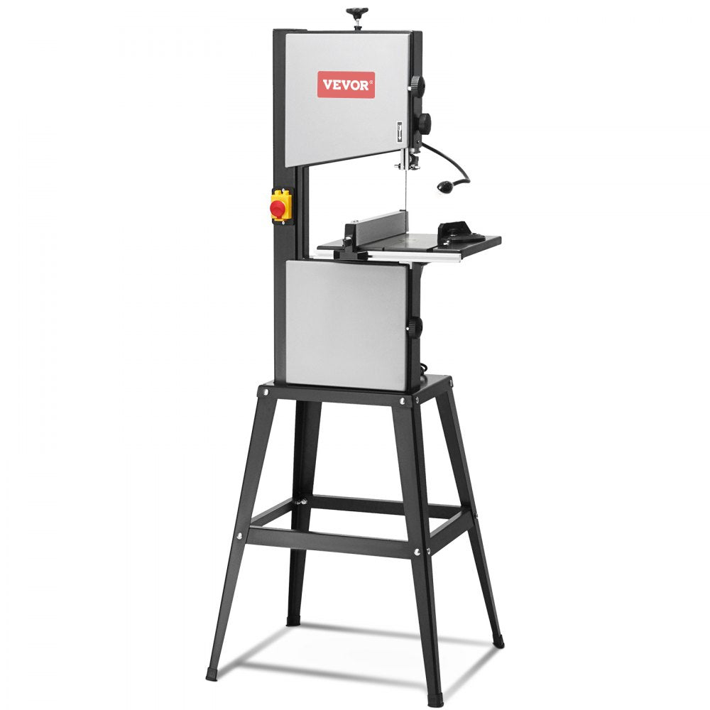 VEVOR Band Saw with Stand, 9.65-Inch, 560&1100 RPM Two-Speed Benchtop Bandsaw, 370W 1/2HP Motor 6'' Cutting Height