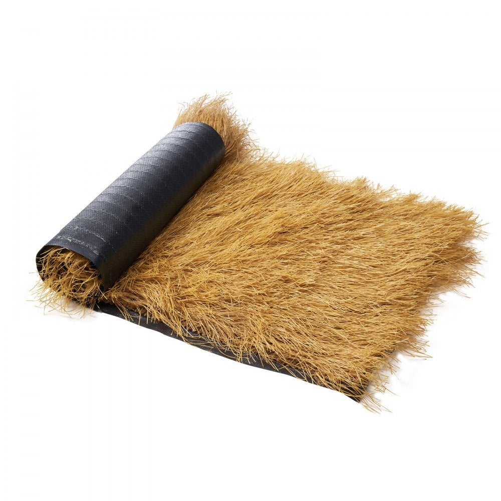 VEVOR Artificial Thatch Grass Roof, 1.3 x 3.9 ft Tiki Bar Hut Thatch Roofing Roll, Waterproof & Fire-Resistant, Palapa
