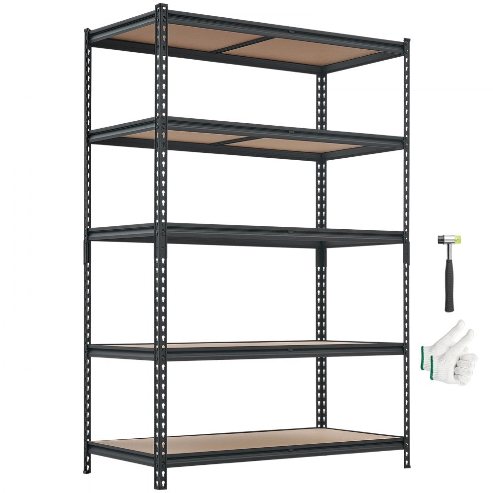 VEVOR Storage Shelves, 5-Tier Adjustable, 3000 lbs Capacity, Heavy Duty Garage Storage Shelving Unit, Metal Utility