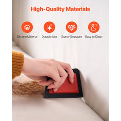 VEVOR Mini Pet Hair Remover, Dog Cat Hair Removal Tool, Multi-Surface Reusable Pet Hair Remover Auto Interior Detailing