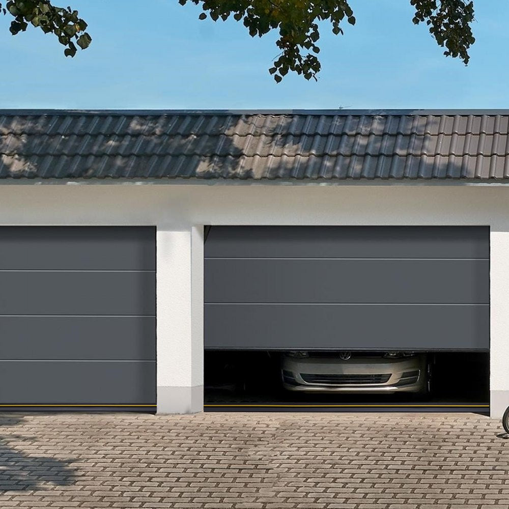 VEVOR Garage Door Threshold Seal Strip, 12 FT Universal Garage Door Floor Seal Strip with Adhesive, Garage Door Bottom