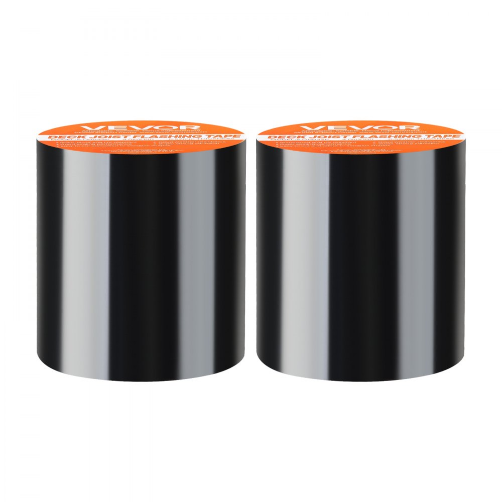 VEVOR Waterproof Patch and Seal Tape, 4 inch x 10 ft, Pack of 2, Weather-Resistant Waterproof Tape for Leaks and