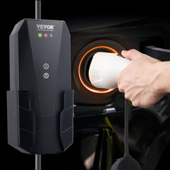 VEVOR Level 1+2 Portable EV Charger, 16 Amp 120V or 240V, Electric Vehicle Charger with 28-Foot Charging Cable NEMA