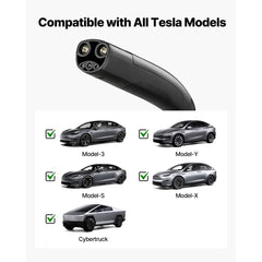 VEVOR Level 2 Tesla Charger, 40 Amp Adjustable Current, 240V Portable Home Electric Car EV Charger with 25 ft Charging