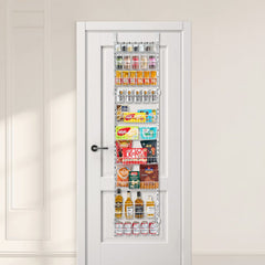 VEVOR Over the Door Pantry Organizer, 10-Tier Pantry Organization and Storage, Heavy-Duty Steel Hanging Spice Rack