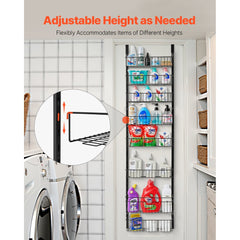 VEVOR Over the Door Pantry Organizer, 8-Tier Pantry Organization and Storage, Heavy-Duty Steel Hanging Spice Rack