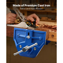 VEVOR Woodworking Vise, 9 Inch Jaw Width, Quick Release Wood Bench Vise, 10.2 Inch Max Jaw Opening, Heavy-duty Cast