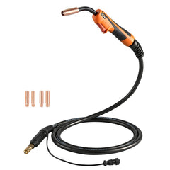 VEVOR 100A MIG Welding Gun with 10FT Cable, Replacement for Lincoln Magnum 100L (K530-6) - with 5PCS Mig Welding