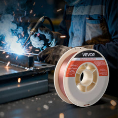 VEVOR Solid MIG Welding Wire, ER70S-6 0.035-inch 10 LBS, Low Spatter Mild Steel Welding Wire with High Deoxidizers for