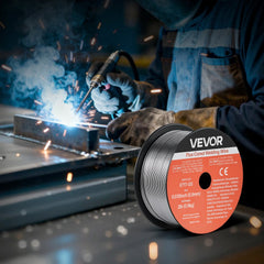 VEVOR Flux Core MIG Welding Wire, E71T-GS 0.035-inch 2 LBS, Gasless Mild Steel Welding Wire with Low Spatter for All