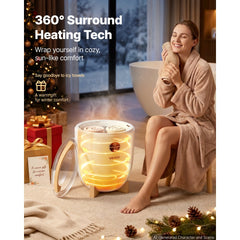 VEVOR Towel Warmers for Bathroom 12L Heated Towel Bucket with LED Display, Rapid Heating, 4 Adjustable Timer for