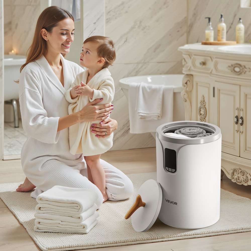 VEVOR Towel Warmers for Bathroom, Towel Warmer Bucket with 24H Delay Timer & Child Lock & Auto Shut Off for Spa Fits up