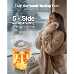 VEVOR Towel Warmers for Bathroom, 35 L Towel Warmer Bucket, Towel Dryer with Auto Shut Off for Spa Fits up to 6