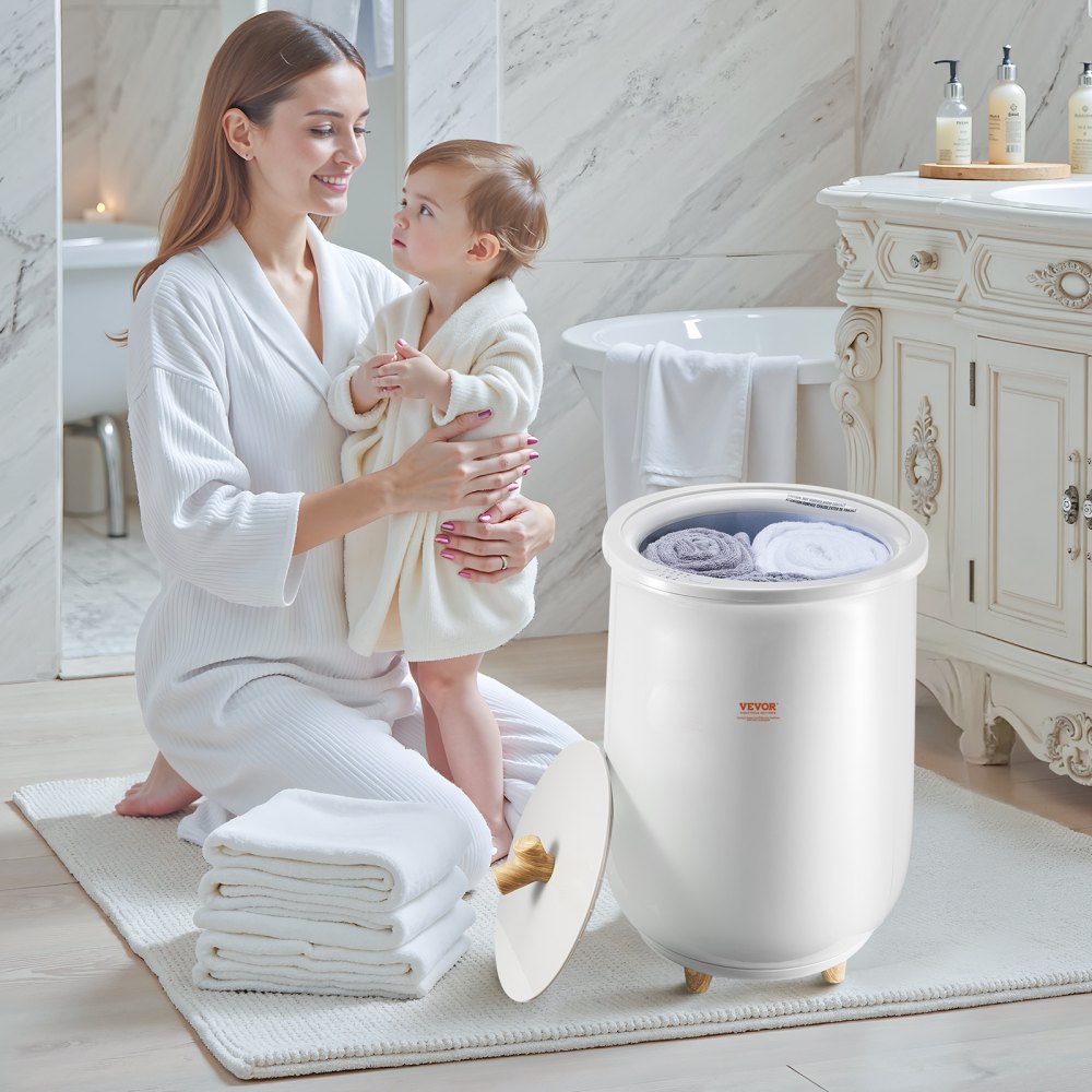 VEVOR Towel Warmers for Bathroom, Towel Warmer Bucket Auto Shut Off for Spa Fits up to 3 Oversized Bath Towels