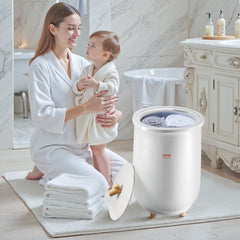VEVOR Towel Warmers for Bathroom, Towel Warmer Bucket Auto Shut Off for Spa Fits up to 3 Oversized Bath Towels