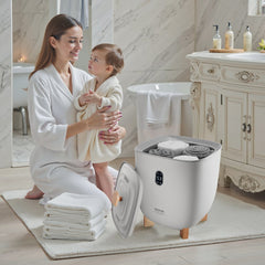 VEVOR Towel Warmers for Bathroom, 25 L Towel Warmer Bucket with Auto Shut Off for Spa Fits up to 5 Oversized Bath