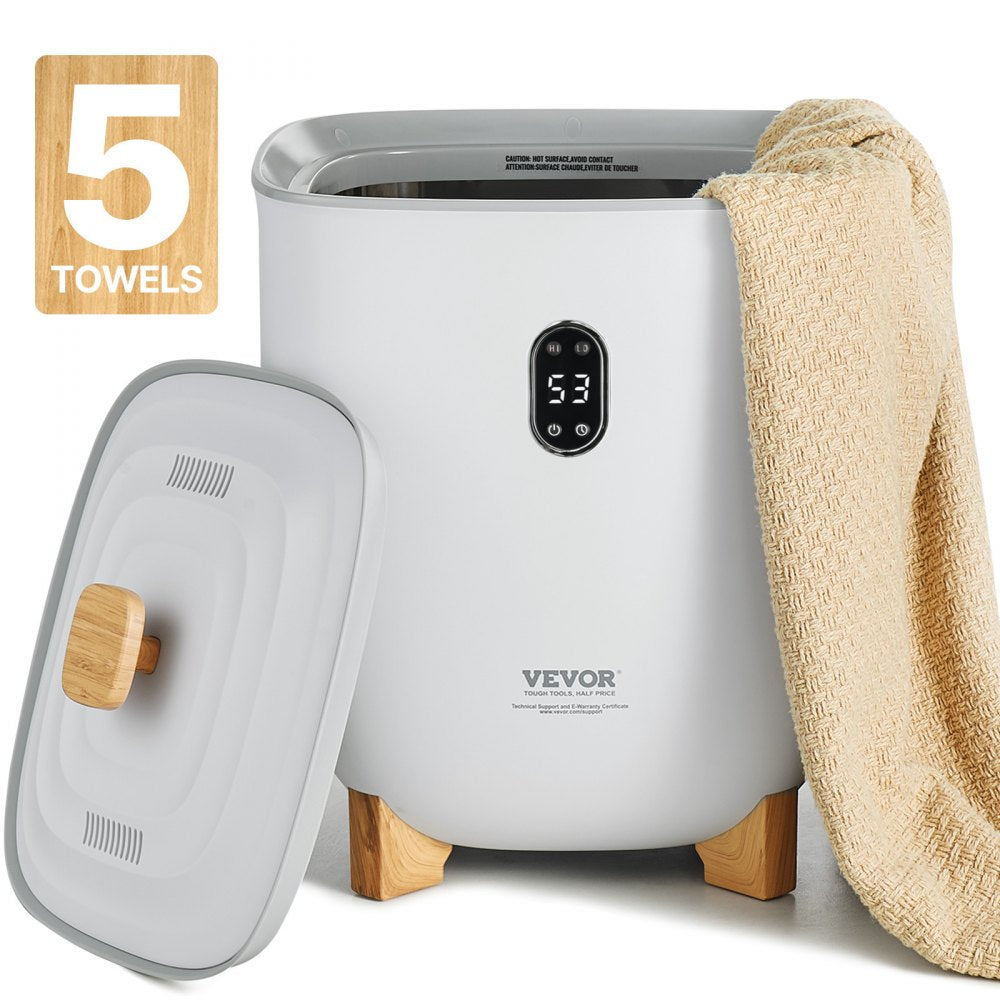 VEVOR Towel Warmers for Bathroom, 25 L Towel Warmer Bucket with Auto Shut Off for Spa Fits up to 5 Oversized Bath