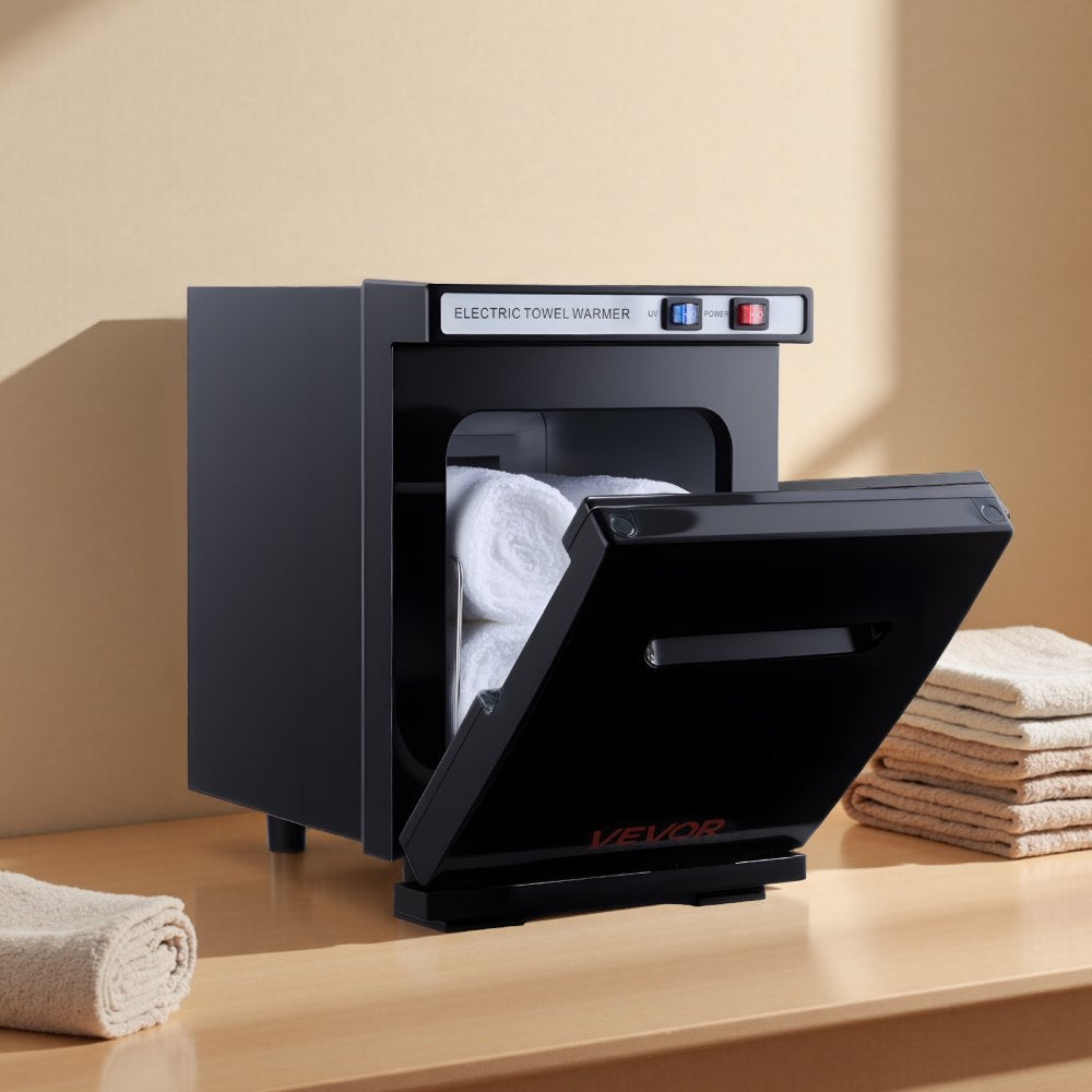 VEVOR Hot Towel Warmer, 1.1 gal Small Towel Warmer Cabinet with Clip & Stainless Steel Rack, Holds up 8-12 Towels