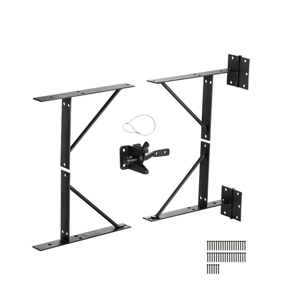VEVOR Gate Corner Brace Bracket, Anti Sag Gate Frame Hardware Kit, Gate Frame Brace Bracket with Latch Lock, Latch Lock