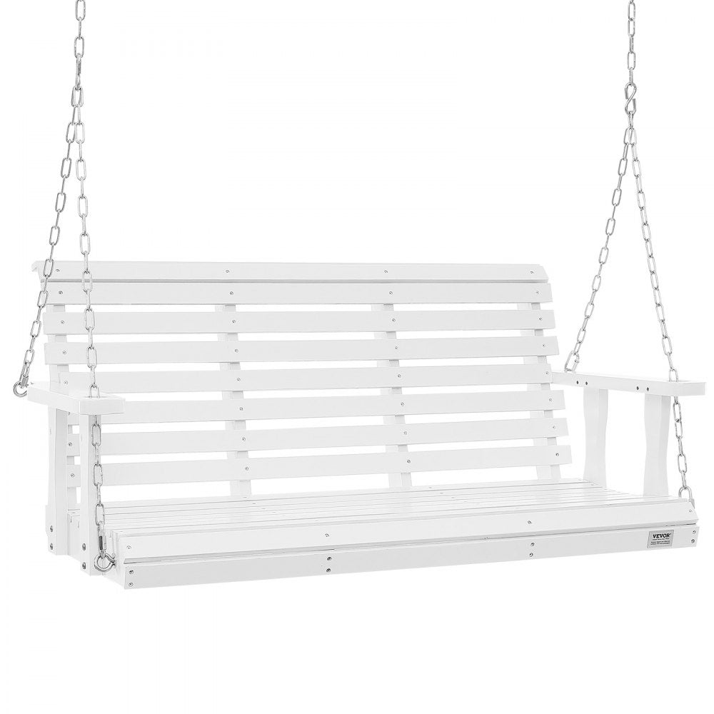 VEVOR Wooden Porch Swing 4.5 ft, Patio bench swing for Courtyard & Garden, Upgraded 880 lbs Strong Load Capacity, Heavy