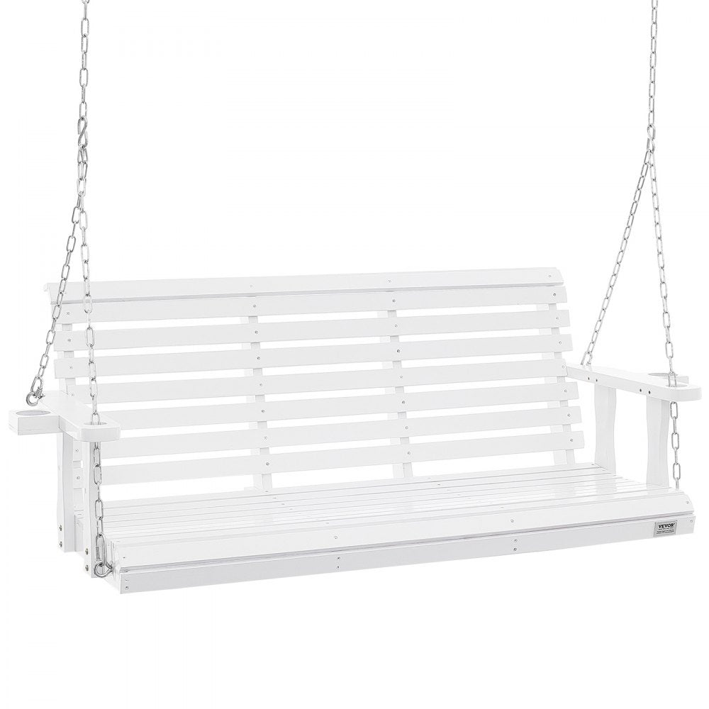 VEVOR Wooden Porch Swing 5.5 ft, Patio bench swing for Courtyard & Garden, Upgraded 880 lbs Strong Load Capacity, Heavy