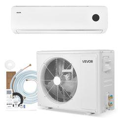VEVOR Mini Split Air Conditioner, 18,000 BTU AC / 18,400 BTU Heat, 230V 19 SEER2 High Efficiency Energy Saving, Quiet