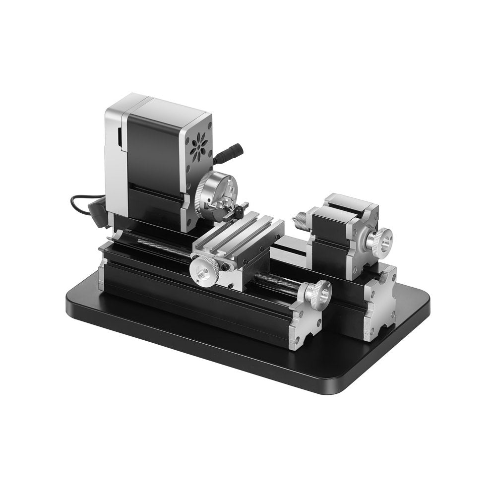 VEVOR Didactical Mini Metal Lathe Machine, 2.76 x 5.12 in, 36W Power Metal Lathe, 20,000 RPM Speed, with 3-jaw Chuck