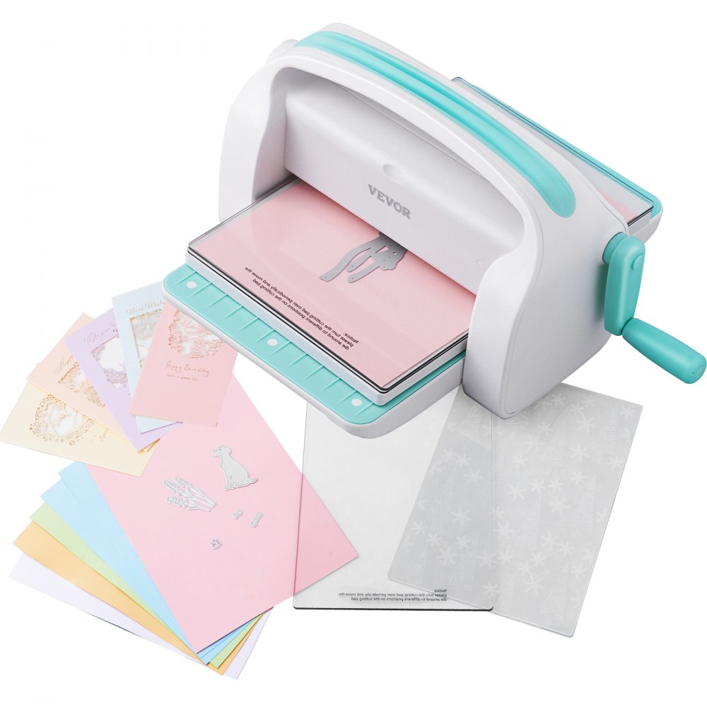 VEVOR Manual Die Cutting & Embossing Machine, Portable Cut Machines, 9 inch Opening Scrapbooking Machine Full Kit