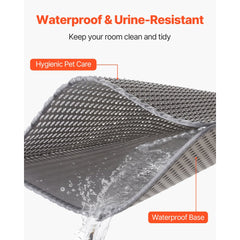 VEVOR Cat Litter Mat, 24 x 15 in, Double-Layer Litter Box Mat, Non-Slip & Urine-Proof Litter-Trapping Mats for Indoor