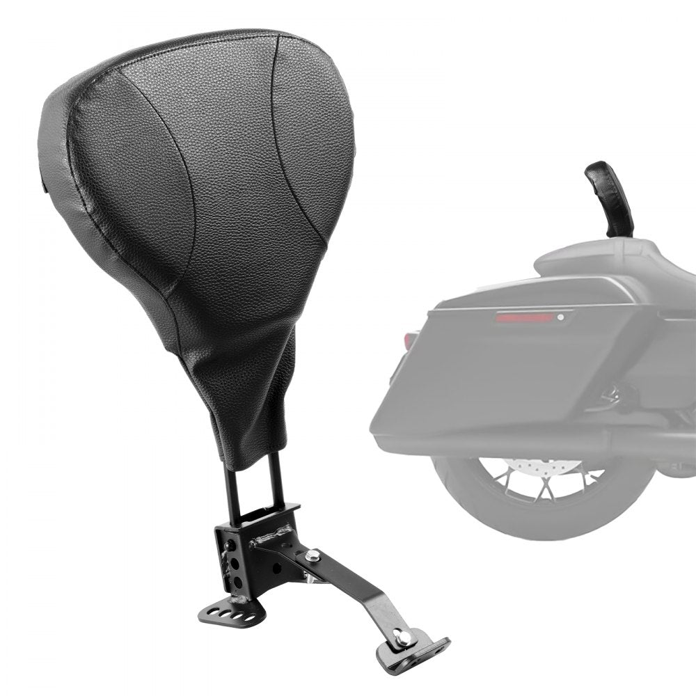 Adjustable Motorcycle Backrest Sissy Bar, Fit Harley Touring Models 2009-2024 with One-piece Slotted Seat, Street
