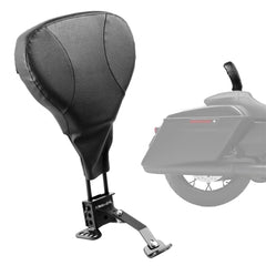 Adjustable Motorcycle Backrest Sissy Bar, Fit Harley Touring Models 2009-2024 with One-piece Slotted Seat, Street
