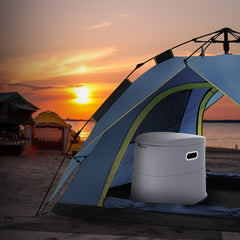 VEVOR Portable Toilet for Camping, Porta Potty with 1.3 Gal Detachable Inner Bucket & Removable Paper Holder, Commode