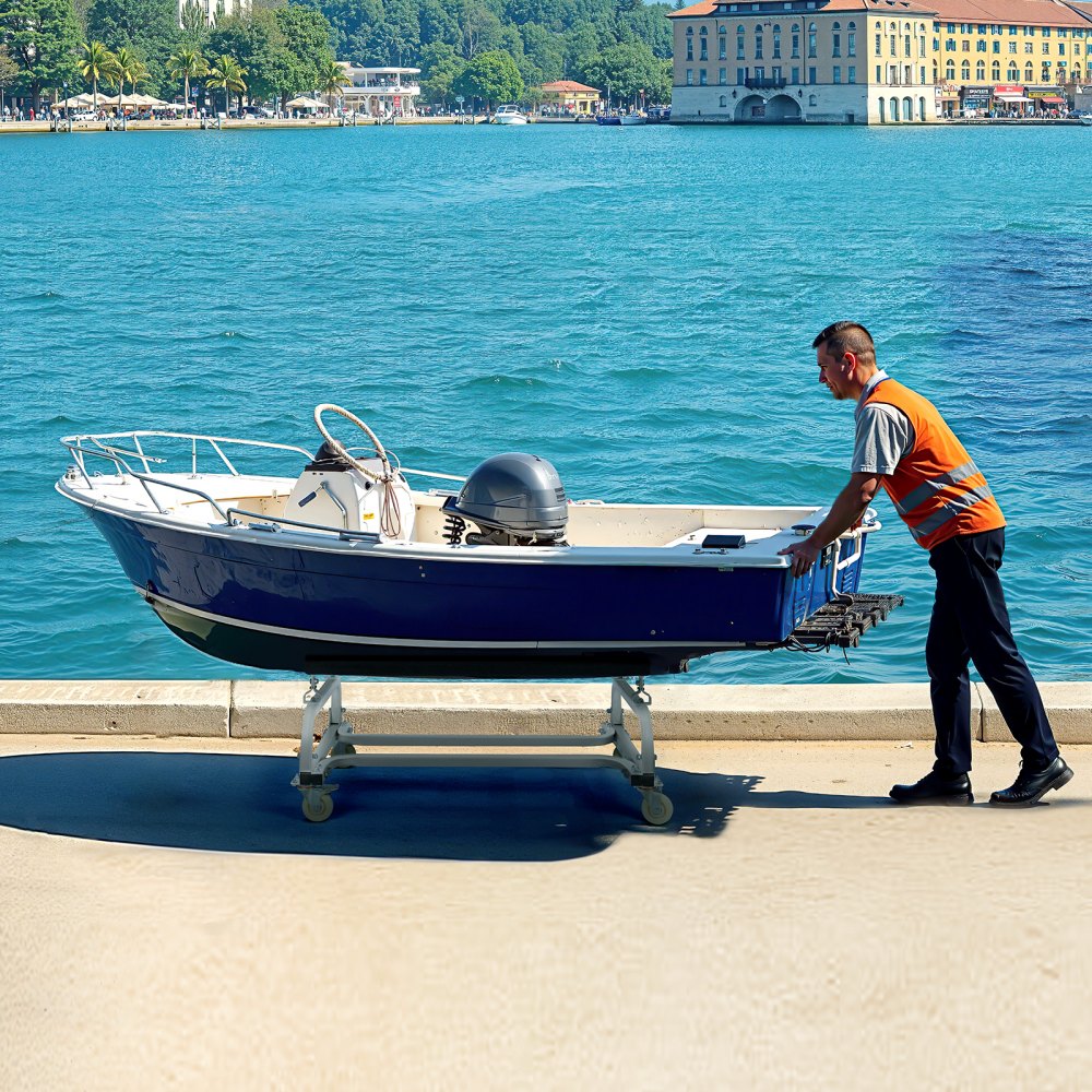 VEVOR Watercraft PWC Dolly, 1000 lbs Load Capacity, Jet Ski Stand PWC Cart for Moving Watercraft, Adjustable Bunks with