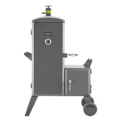 VEVOR Charcoal Offset Smoker, Heavy-Duty Steel BBQ Offset Smoker with Side Firebox, Movable Outdoor Barbecue Smokers