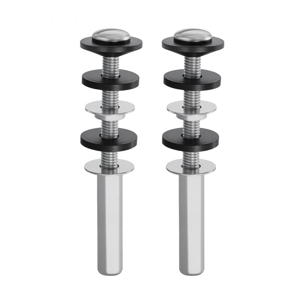 VEVOR Universal Toilet Seat Bolts Kit, 2PCS Metal Heavy Duty Toilet Tank Bolts, Stainless Steel Toilet Seat Screws