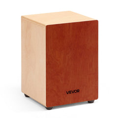 VEVOR Cajon Box Drum Wooden Percussion Instrument Drum with Guitar Strings Birch Wood - Guitar Strings / Regular Type /