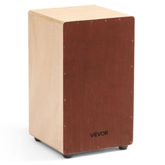 VEVOR Large Cajon Box Drum Wooden Birchwood Percussion Instrument with Snare Wires - Plus Size / Without Portable Bag