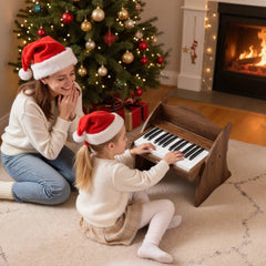 VEVOR Kids Piano Keyboard, 25 Keys Wooden Digital Piano for Kids, Mini Music Educational Instrument Toy with Realistic