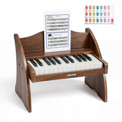 VEVOR Kids Piano Keyboard, 25 Keys Wooden Digital Piano for Kids, Mini Music Educational Instrument Toy with Realistic