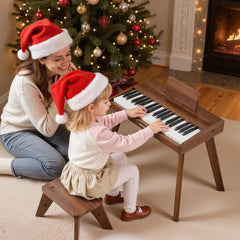 VEVOR Kids Piano Keyboard, 37 Key Wooden Digital Piano for Kids, Mini Music Educational Instrument Toy Set with